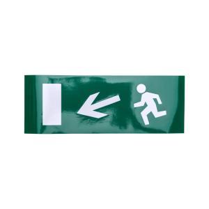 Наклейка для аварийного светильника  "Направление к эвакуационному выходу налево вниз" REXANT 