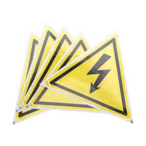 Наклейка знак электробезопасности «Опасность поражения электротоком» 160х160х160 мм REXANT 